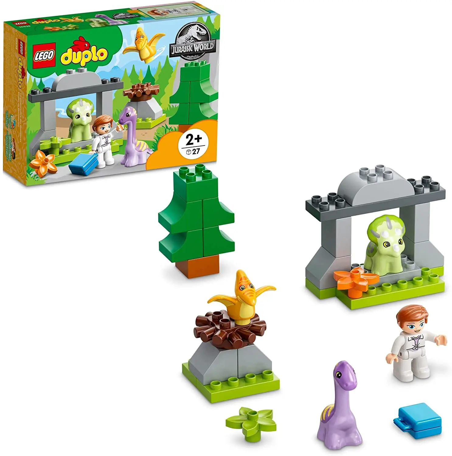 Конструктор LEGO DUPLO 10938 с динозаврами мир Юрского периода игрушка-конструктор 3