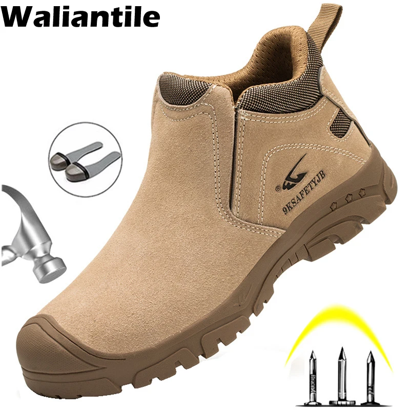 Anti-smashing Indestructible Industrial Work Shoes Male Punc