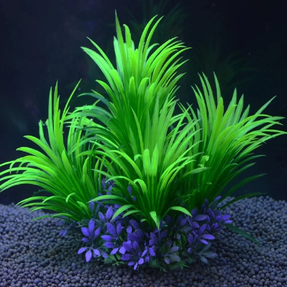 

Artificial Aquarium Decor Plant Fish Tank Fake Flowers And Plastic Decoration Artificials Simulation Water Plants Fakes Seaweed