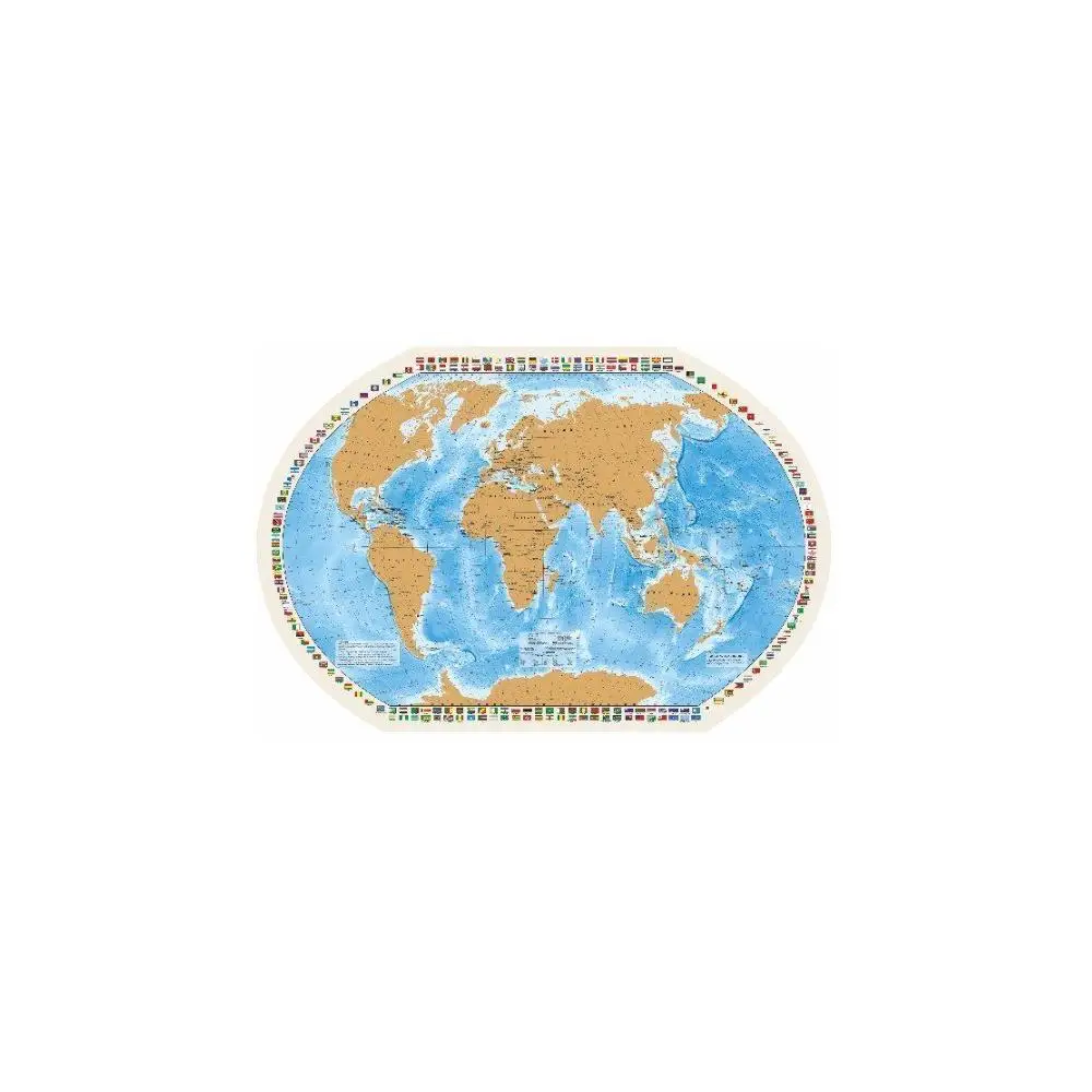 Globen Настольная скретч-карта Мира в тубусе 90*58 |