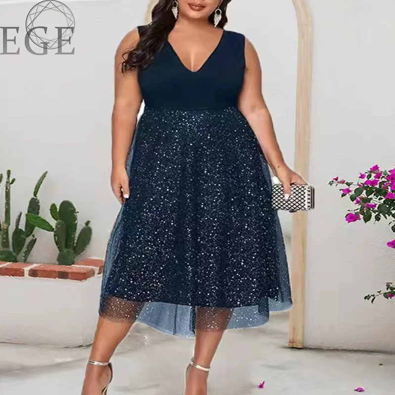 

Plus Size Sequin Sling Mesh Dress Ever Pretty Womens V Neck Sequin Empire Waist Maxi Formal Evening Party Dress