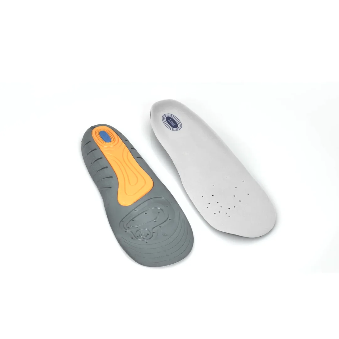 Scholl Gel Activ Business Insoles Men Orthopedic Foot Soles Non-Leather Casual Flat Shoes Pad For Sneaker Boots