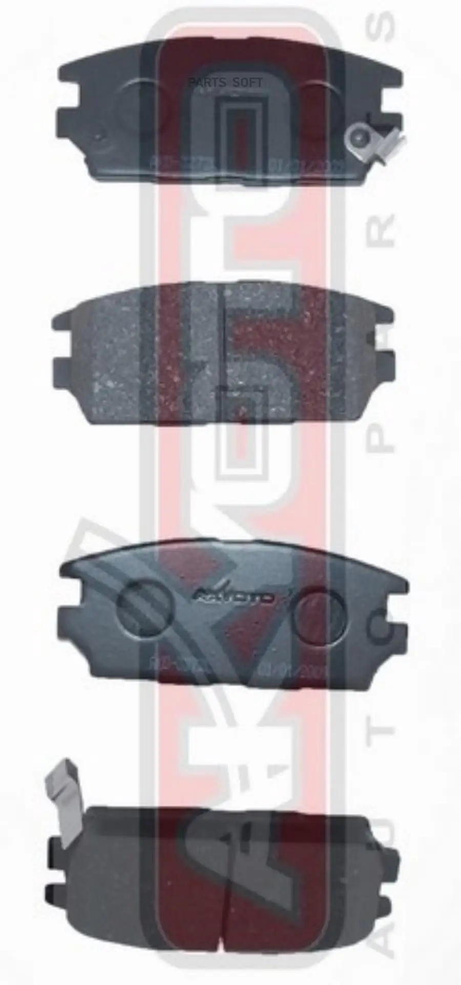 AKYOTO AKD-3272 Колодки тормозные дисковые задние