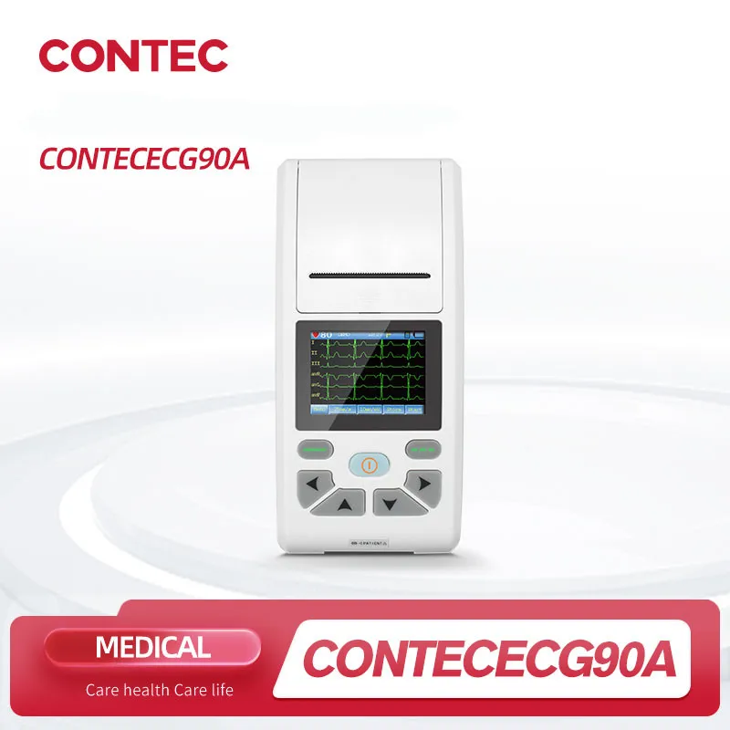 CONTEC 12-канальный ЭКГ/ЭКГ машина электрокардиограф