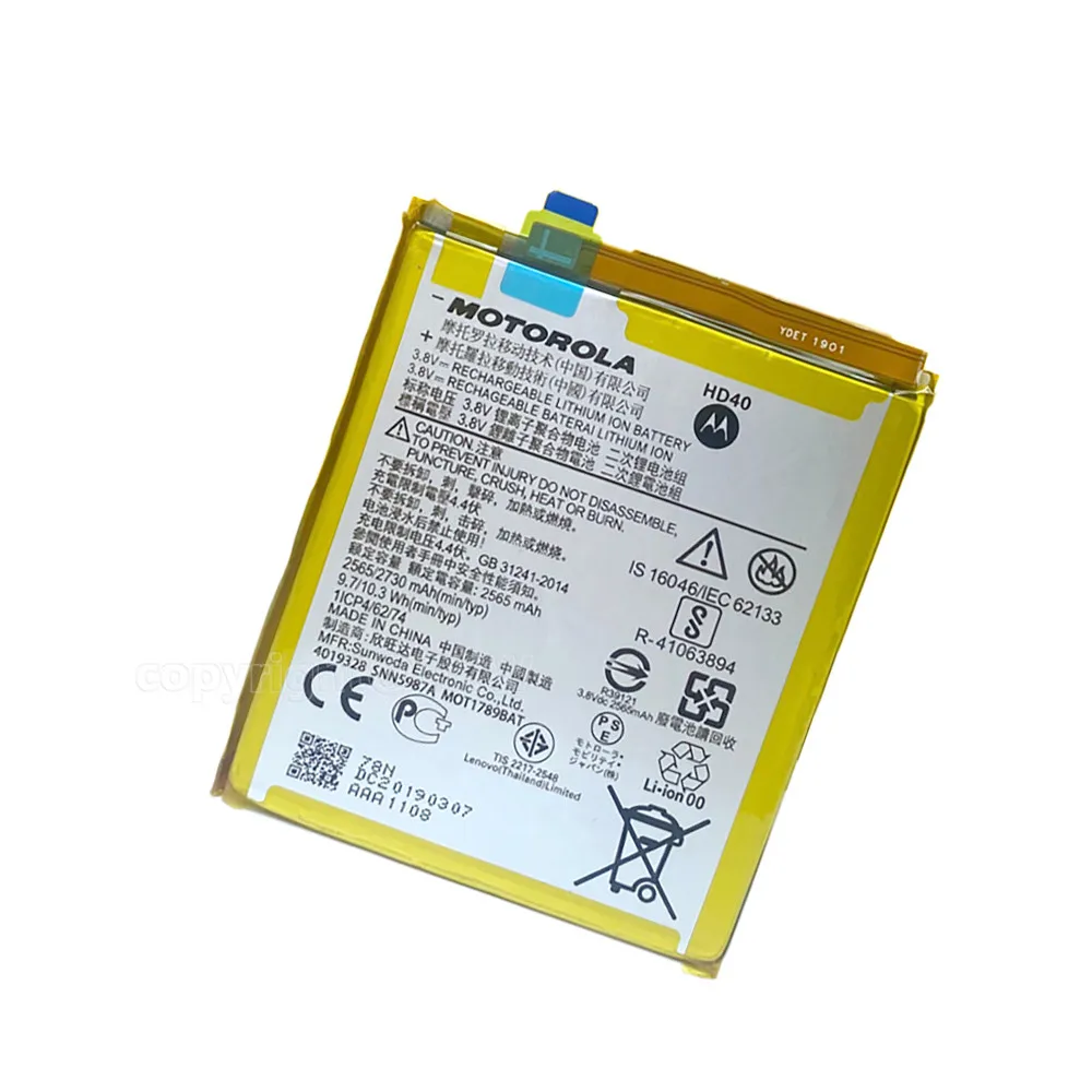 100% Оригинальный аккумулятор Motorola 2730 мАч HD40 SNN5987A для Moto Z Force 2nd gen Z2 с инструментами