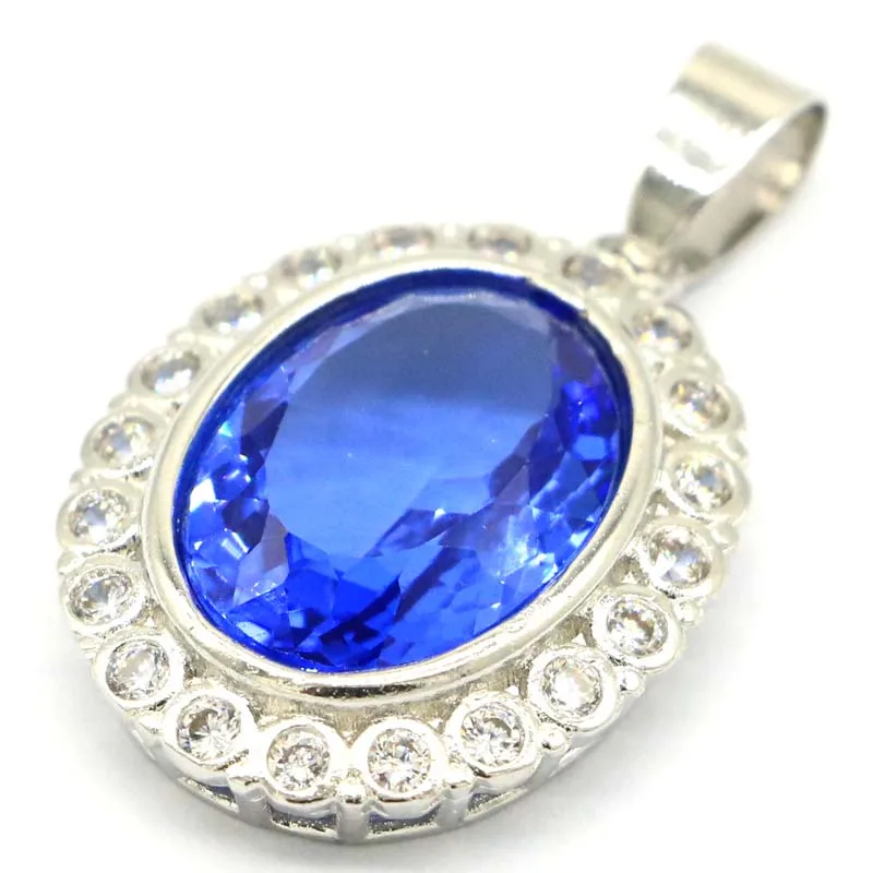 

Женский кулон с дымчатым топазом, 59x43 мм