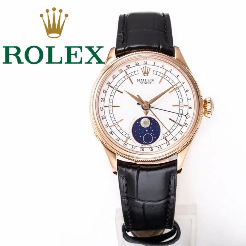 Часы в стиле Rolex салон европейской и американской моды золотое белое покрытие