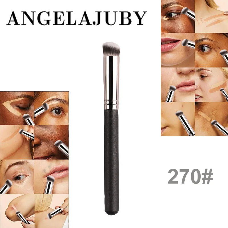 

High Quality Makeup Brush Concealer Brush Under Eye Mini Angled Flat Top Nose Contour Brush Concealer Blending Nose Contouring