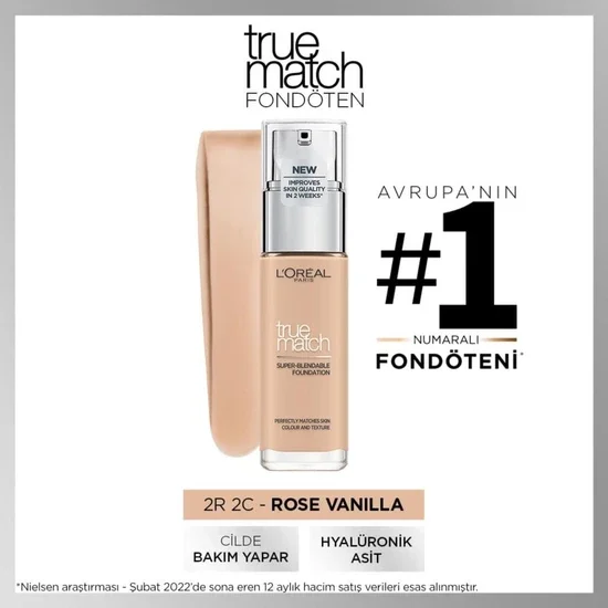 

L'Oréal Paris True Match Caring Foundation 2R ROSE VANILLA