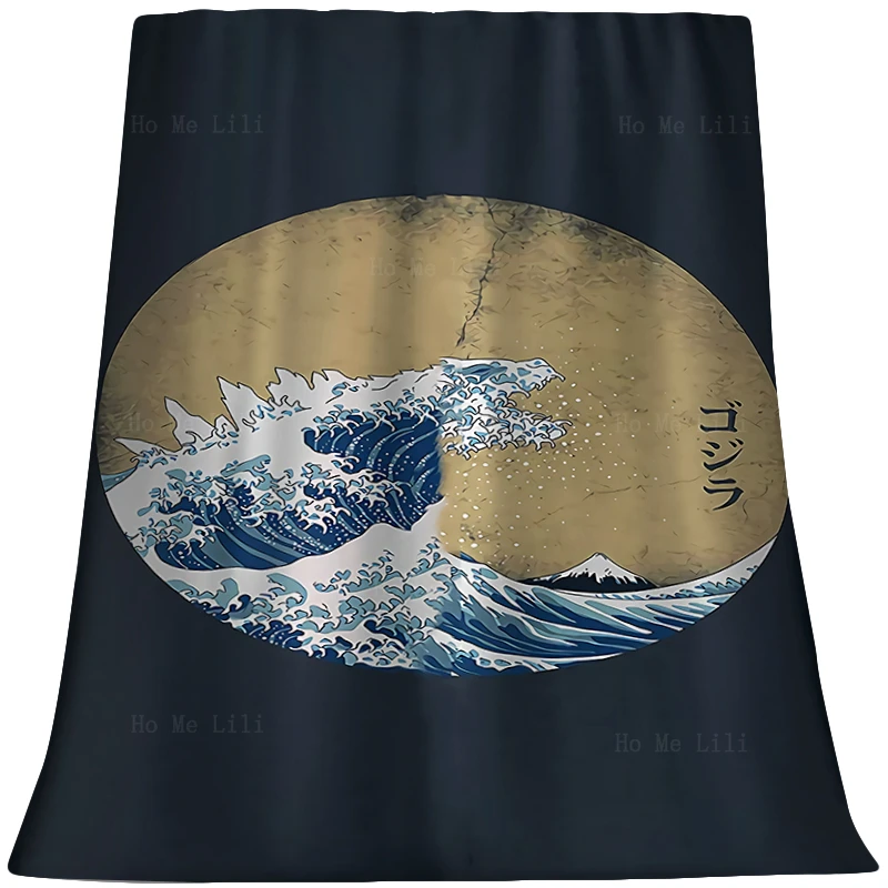 

Kude Beach In Wakasa The Great Wave Off Kanagawa Ukiyoe Geisha Sugar Skull Flannel Blanket By Ho Me Lili Fit For All Seasons