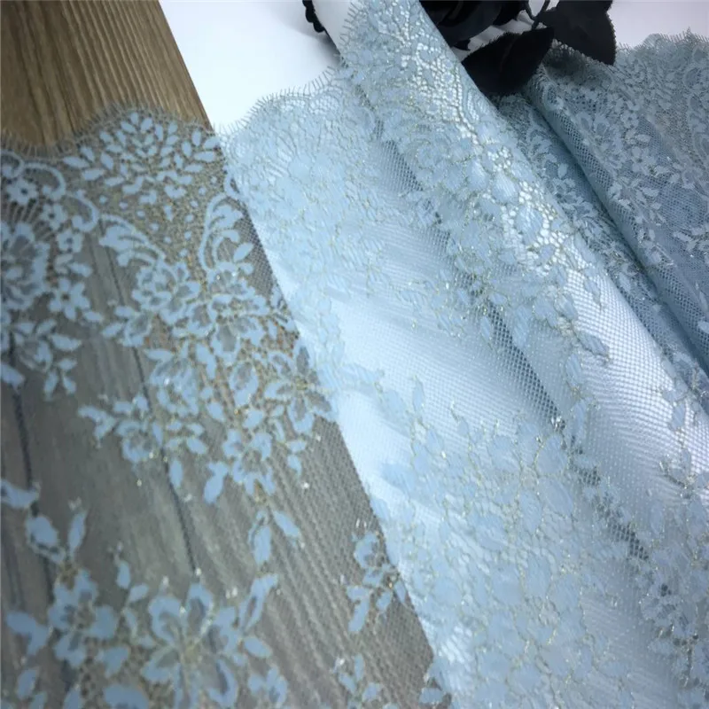 Кружевная ткань с люрексом Шантильи аксессуары для металлических ресниц