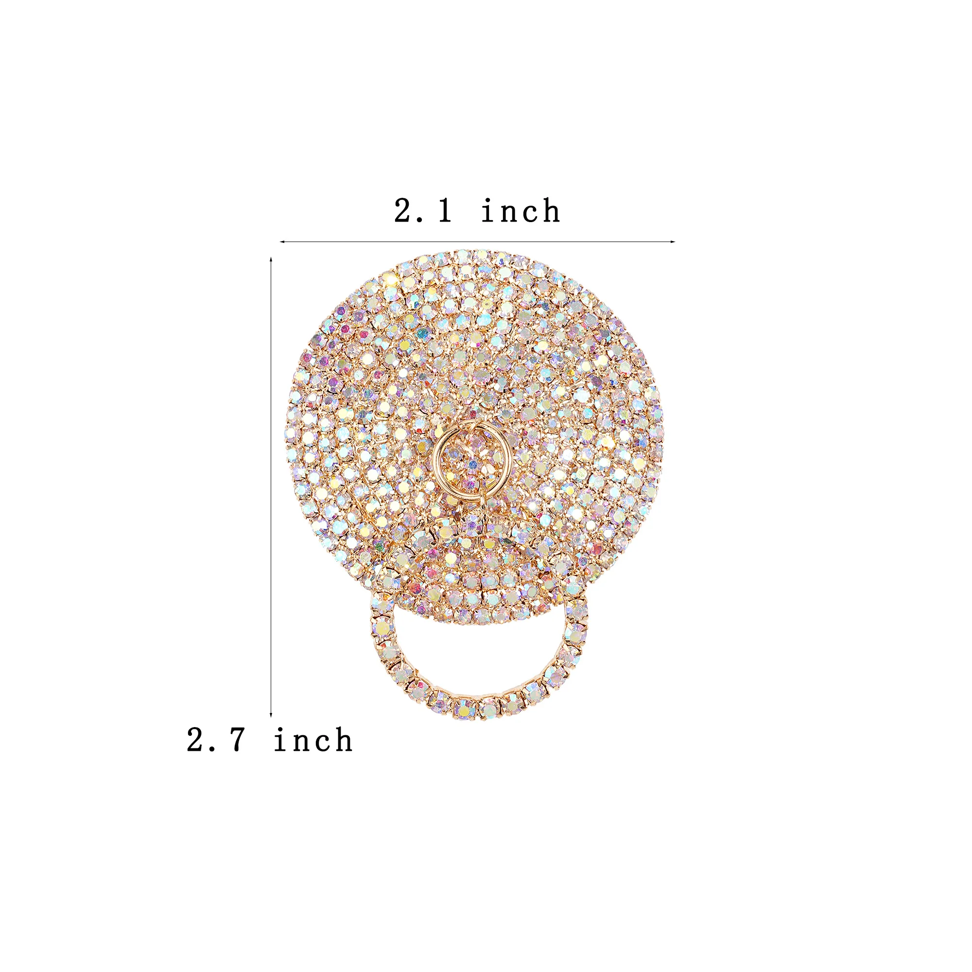 1 Pair Rhinestone Round Nipple Covers Reusable Women Sexy Nipple Pasties Breast Protector Self Adhesive Nipple Stickers Club