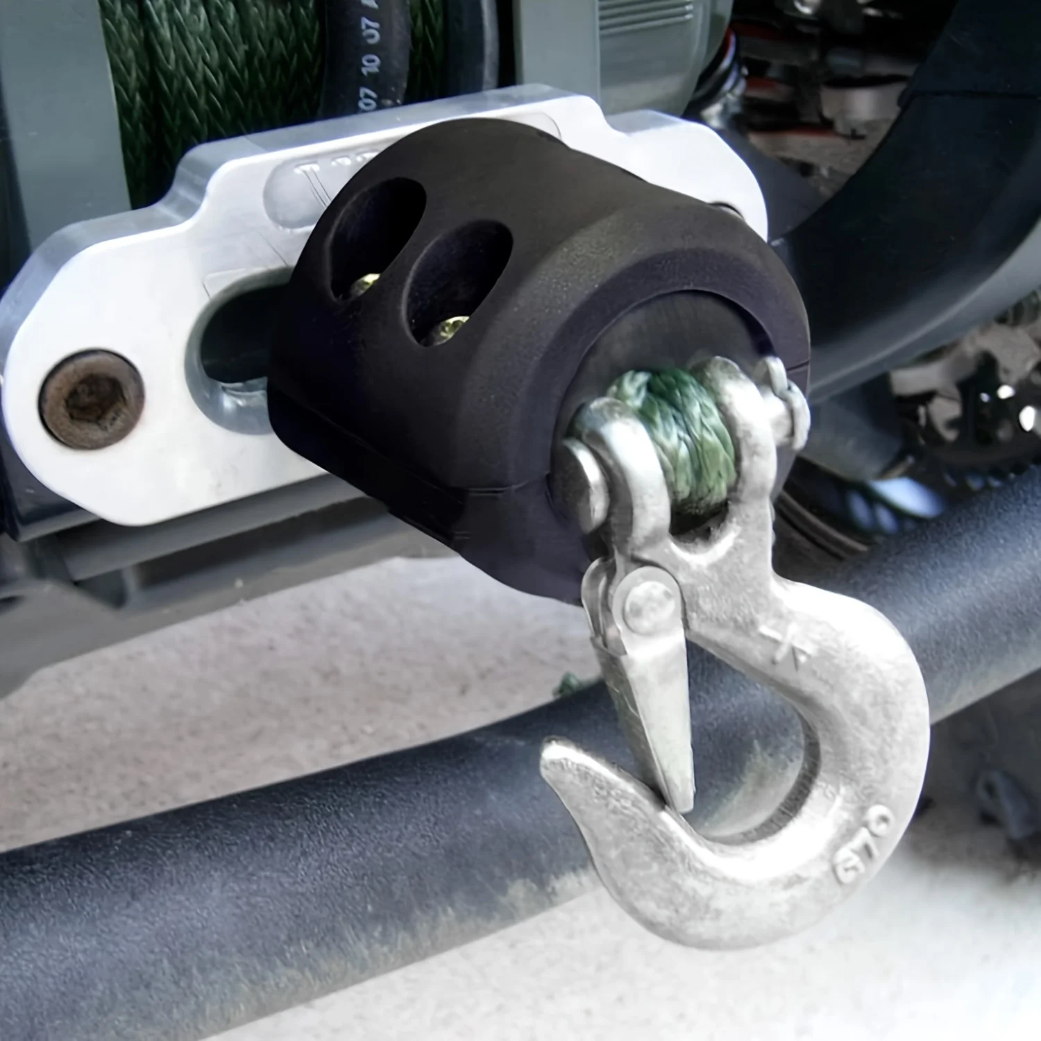 Тросовая лебедка крюк пробка резиновая экономия лески с гаечным ключом и гайками