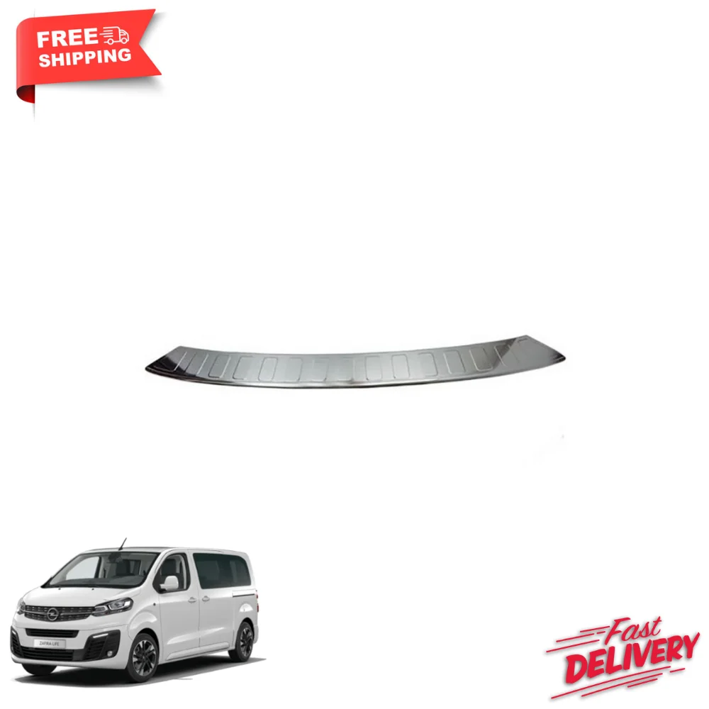 

Opel Zafira B 2005-2011 Chrome Rear Bumper Protector Scratch Guard Stainless Steel