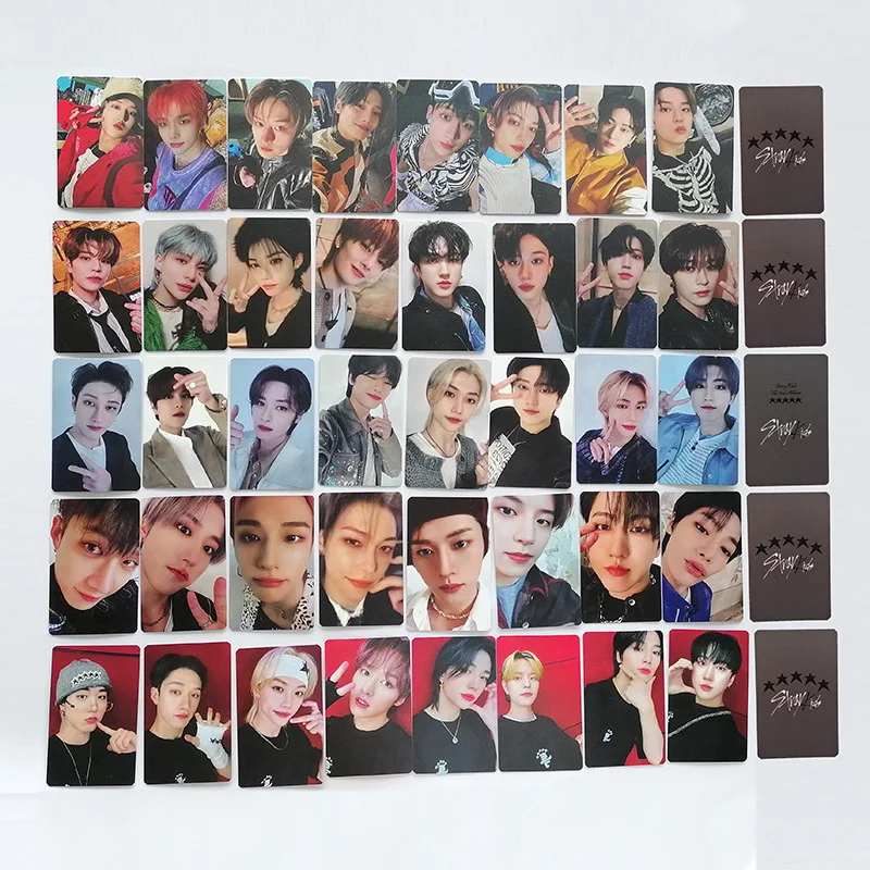 

8Pcs/Set Photocard List KPOP Stray Kids Album 5-STAR Postcard Seungmin Hyunjin Felix Selfie Photo Two Sides LOMO Cards Fans Gift