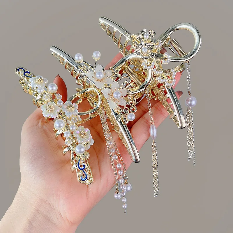 

Fashion Lady Hair Claw Clips Barrettes Shell Hair Clamp Grips for Women Girls Jaw Clips Clamp LSHW008