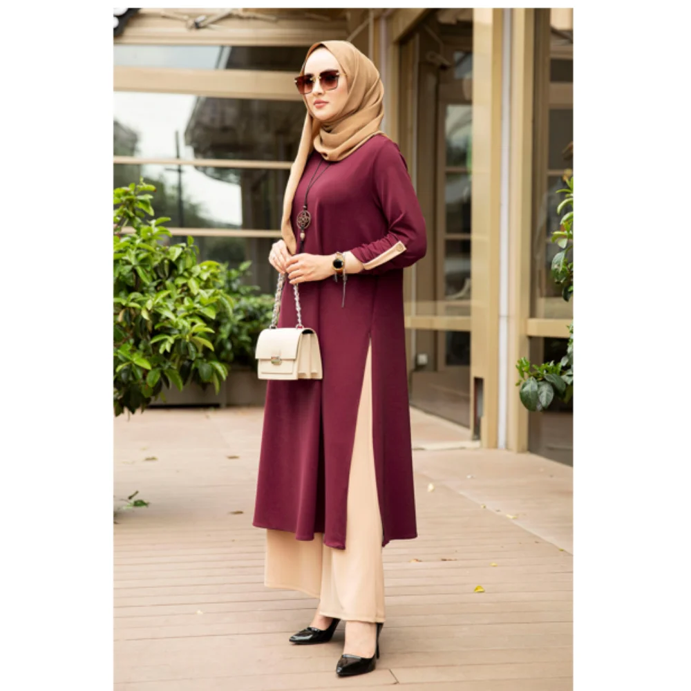 Магнолия 3 Шт. Набор Помощь Мубарак Мусульманин Абая Турция Хиджаб Платье Кафтан