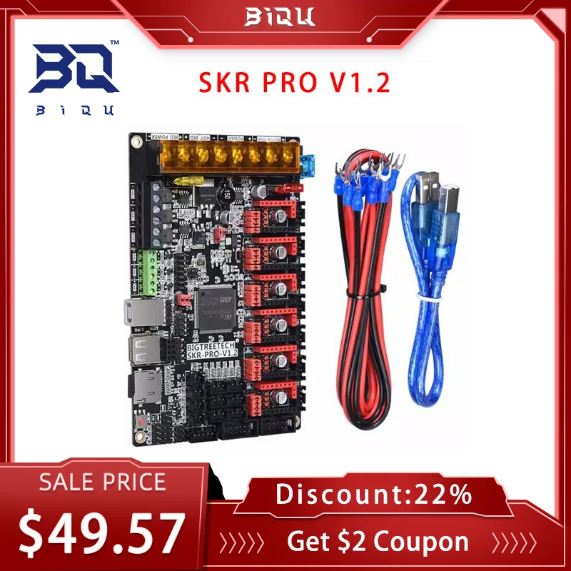 

BIGTREETECH SKR PRO V1.1 32 бит wifi плата управления 3d принтер части Vs Ramps MKS Gen V1.4 с TMC2208 A4988 TMC2130 драйвер