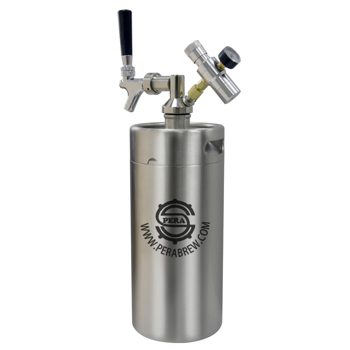 

Brand New 2/4/5L Mini Keg Tap System Flow Control Faucet Single Wall Beer Portable Taproom Beer Cider Carbonated Drinks