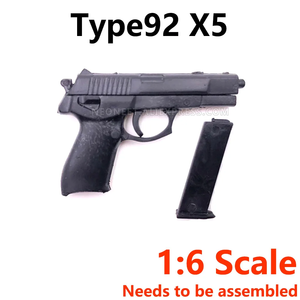 

1/6 Type92 Scale Mini Weapon Model Desert Eagle M1911 Python Breatta Gun Pistol Model For 12 Inch Action Figure Hot Toys DAM