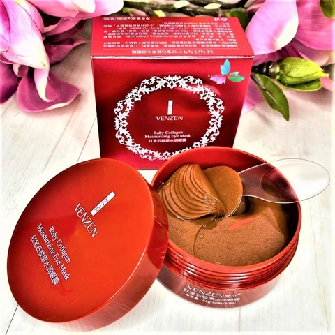 Гидрогелевые патчи для глаз Venzen Ruby Collagen - изображение