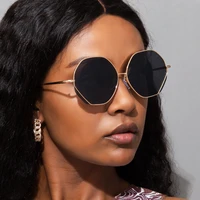 retro fashion metal sunglasses woman shopping glasses driving flat glasses