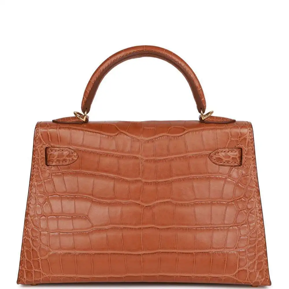 Hermès Kelly Sellier 20 см Маттовый Аллигатор Золотое оборудование