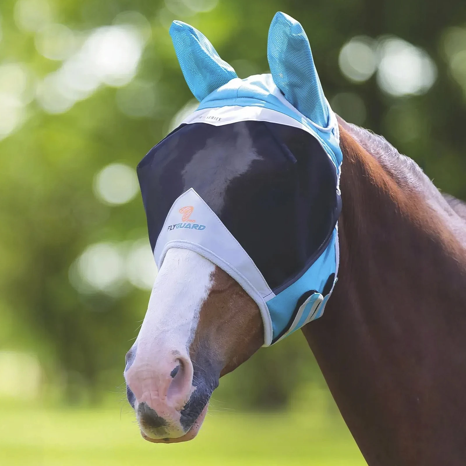SHIRES FLY GUARD Маска антимоскитная для лошади с ушами &quotFine" COB чирок (Великобритания)