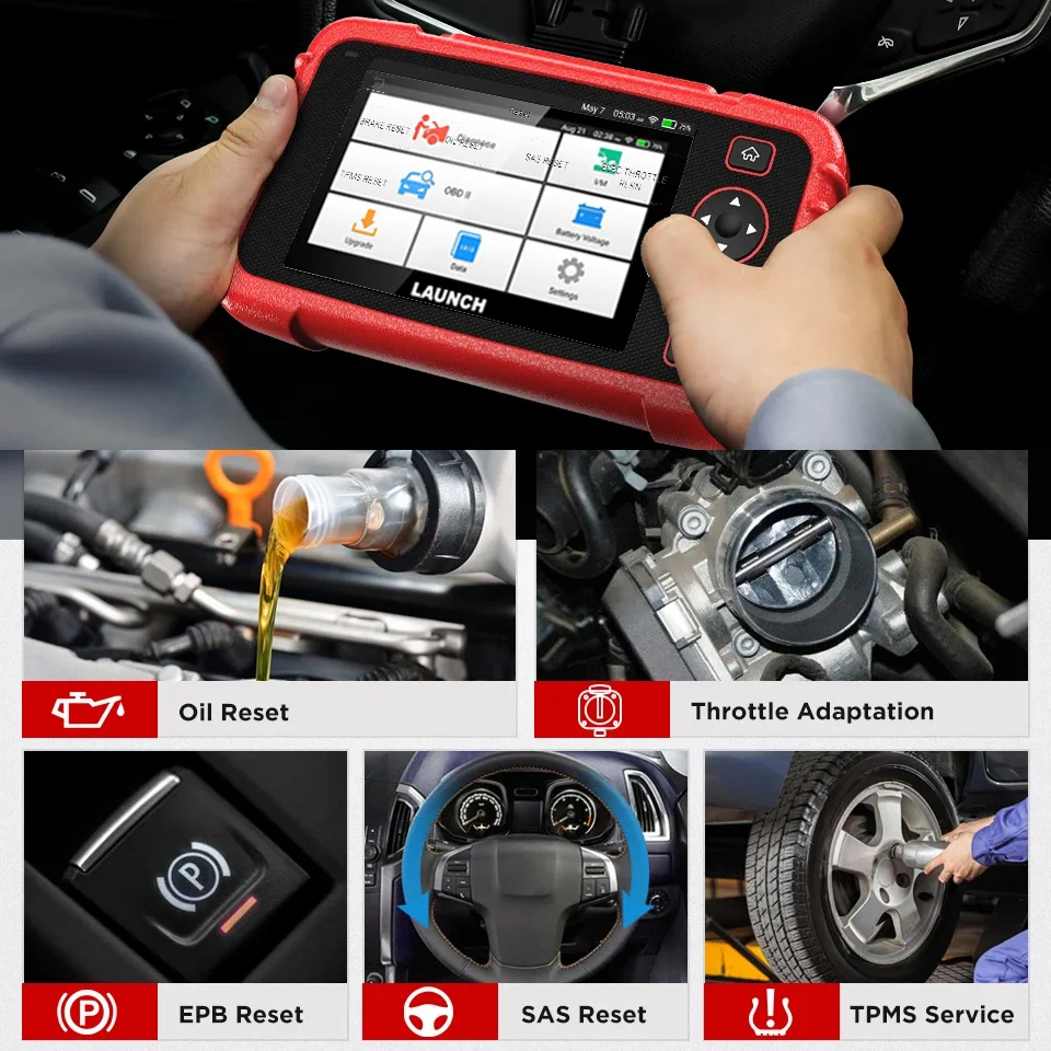 Лучший сканер OBD2 Launch CRP123X кодов Автомобильные диагностические инструменты для ABG