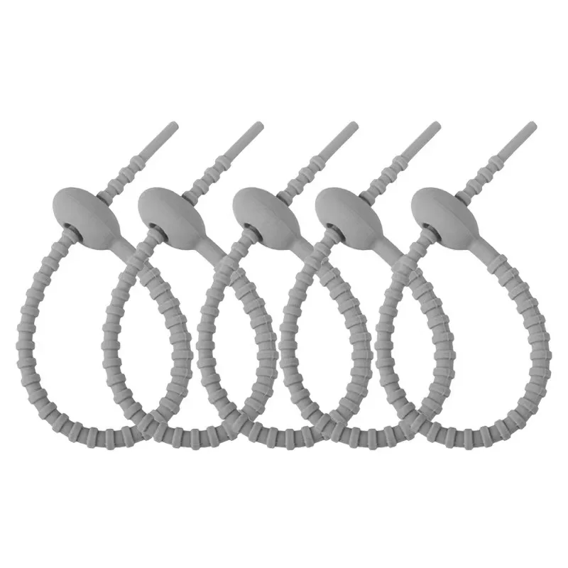 

Силиконовые кабельные стяжки, набор из 5 шт.