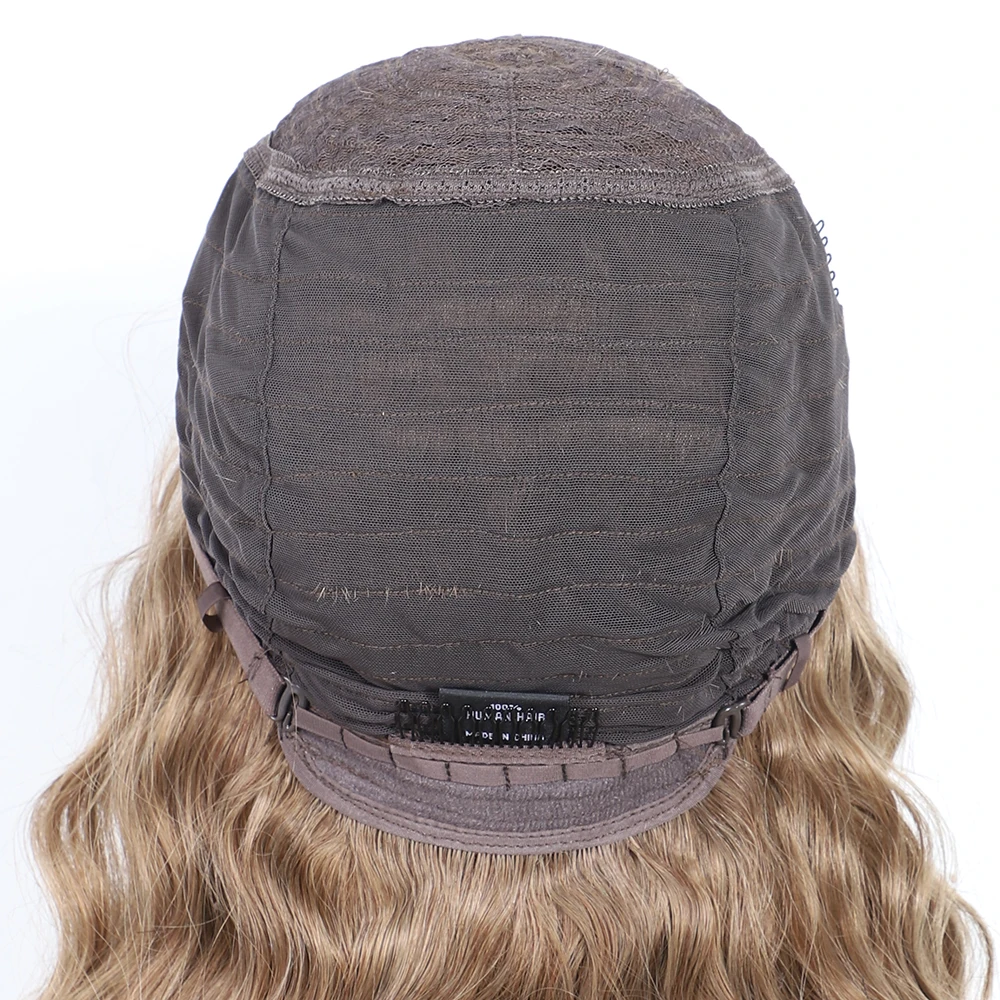 22-дюймовый Полный Машинный Парик Remy Человеческие Волосы Длинные Волнистые