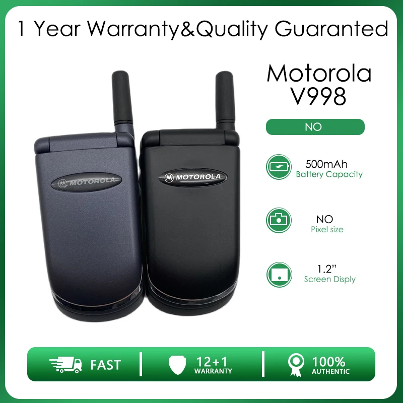 Motorola V998 Восстановленный-Оригинальный разблокированный GSM900/1800 + искусственная
