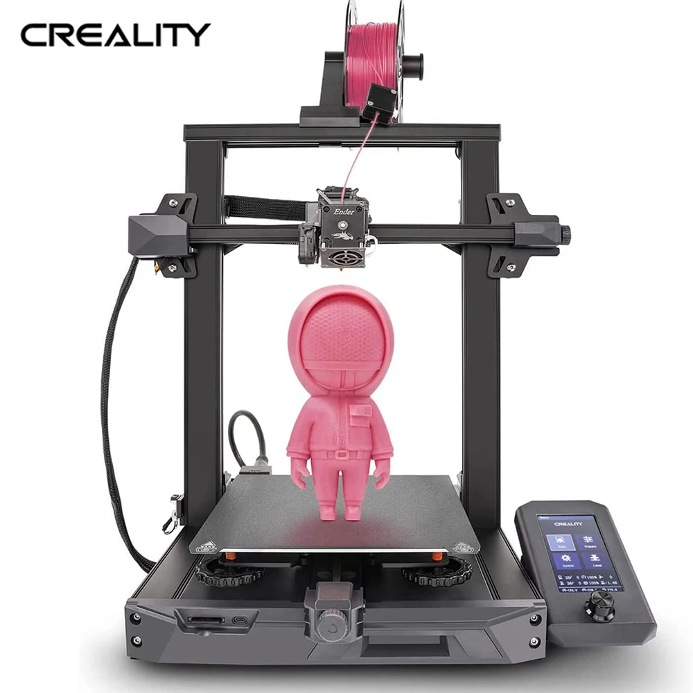 CREALITY 3D Printer Ender-3 S1 CR Touch Automatic Higher Speed 160mm/S Ender 3 S1 Sprite Dual-Gear Extruder Dual Z-axis