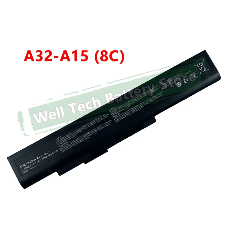 6 ячеек или 8 A32-A15 Аккумулятор для ноутбука MSI A6400 CR640 CR640DX CR640MX CR640X CX640 CX640DX CX640MX CX640X