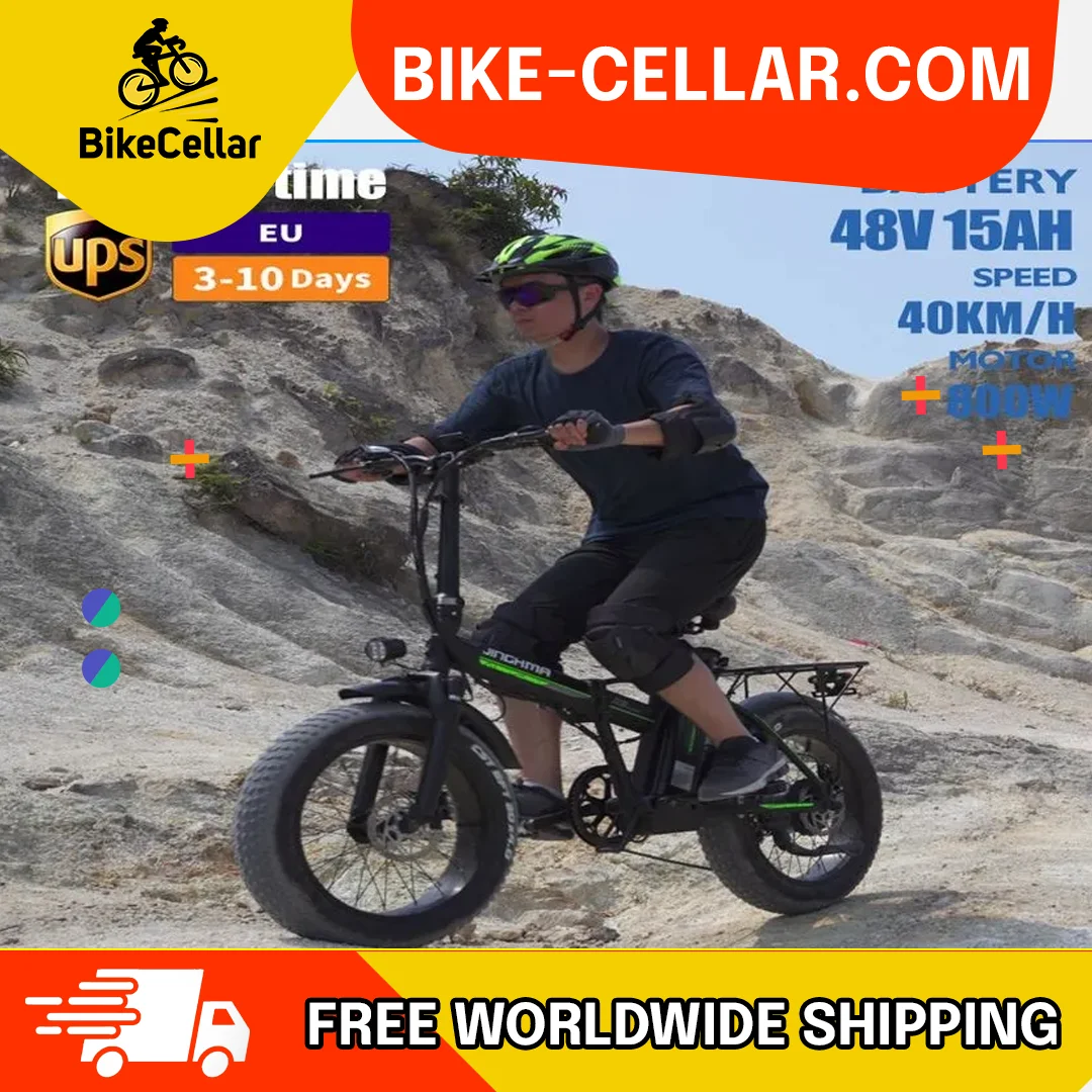 

Electric Bicycle 20 Inch 800W 48V 15Ah Folding E-Bike Fat Tire Beach Cruiser Electric Motorcycle Lithium Battery Snow Ebike
