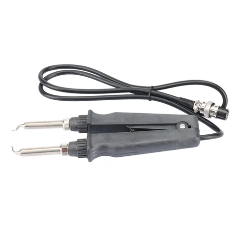 902 ESD SMD Двойной паяльник Пинцет Ручка Зажим Нагревательные плоскогубцы Аксессуары для паяльной станции Плоский наконечник