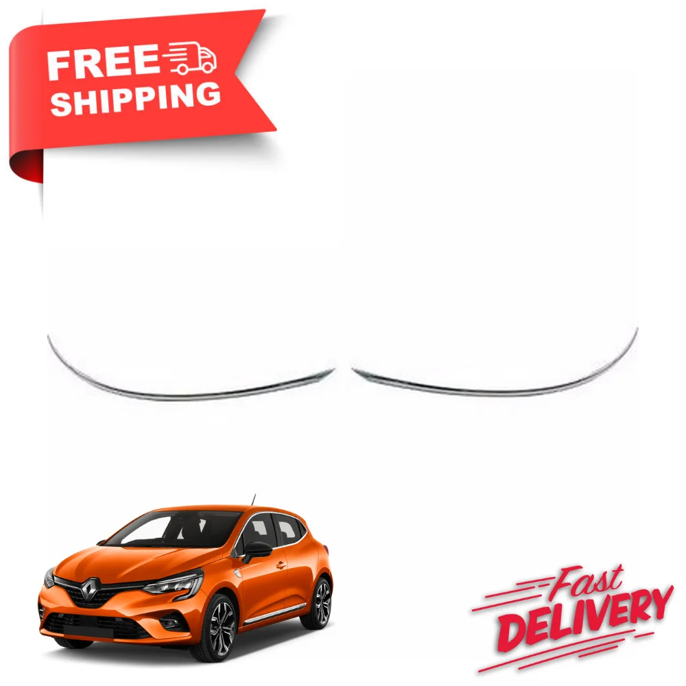 

Renault Clio 5 chrome mirror trim stainless steel 2 PCs for exterior car accessories parts car product labels styling 2019 +
