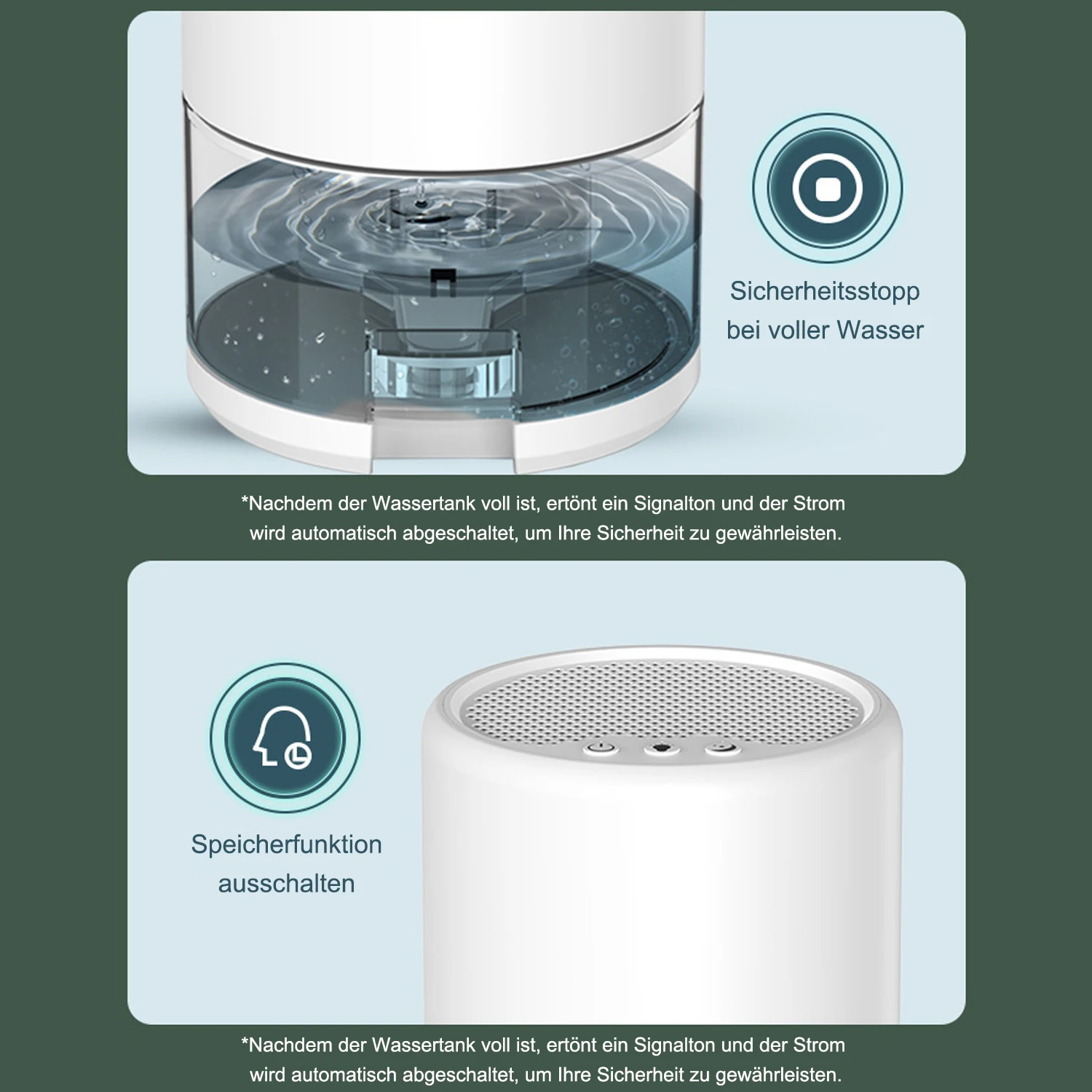 Небольшой осушитель воздуха для дома Вместимость 1000 мл Ночник Автоматическое