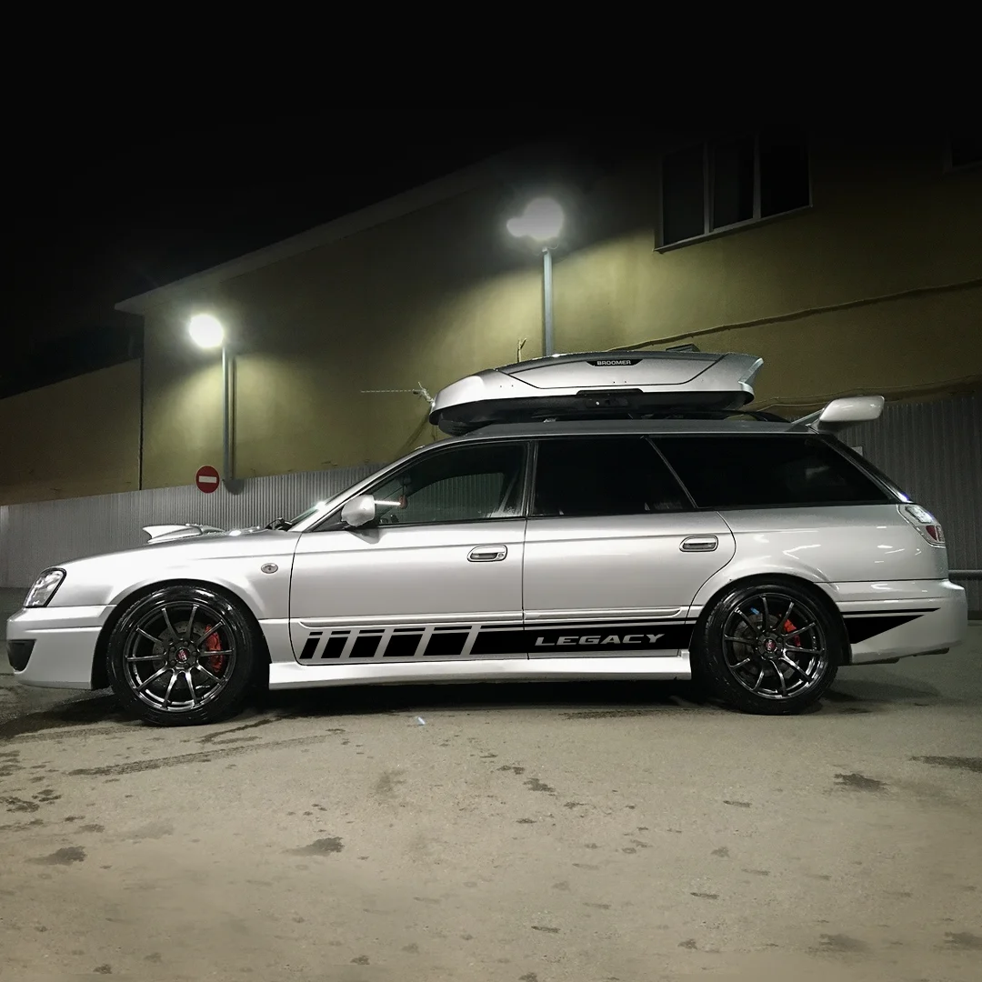 Комплект наклеек на борта SUBARU LEGACY виниловые наклейки тюнинг бесплатная доставка