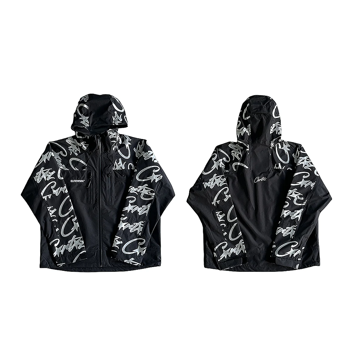

Designer Corteiz elitework shell jacket high quality waterproof CRTZ windbreaker EU sizes XS-XL