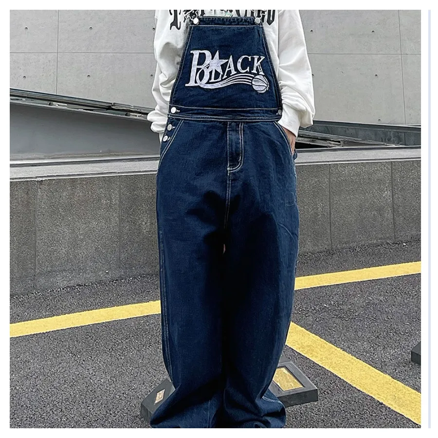 Men's Overalls Jeans Women Baggy Pants Casual Cargo Trendyol Oversize Jean Women's Streetwear Capris Wide Leg Trousers Clothing