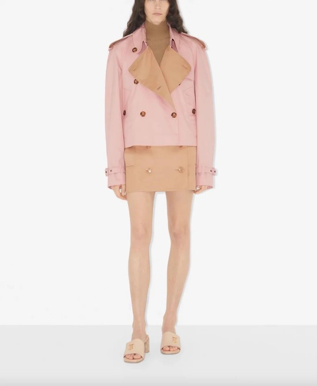 

Fantastic Fall 2023 Women Office Lady Elegant Cotton Trench Mini Skirt Formal Basic Classic Casual Side Pocket Short Skirt