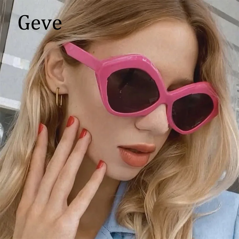 

Vintage Cat Eye Sunglasses Women Fashion Retro Leopard Blue Polygo Sun Glasses For Female Ladies Glasses Oculos De So UV400