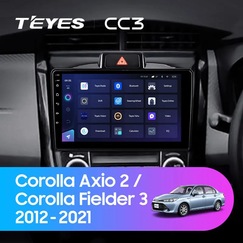 TEYES CC3 Штатная магнитола For Тойота Королла Аксио Филдер 160 Toyota Corolla Axio 2 Fielder 3 E160 2012 -
