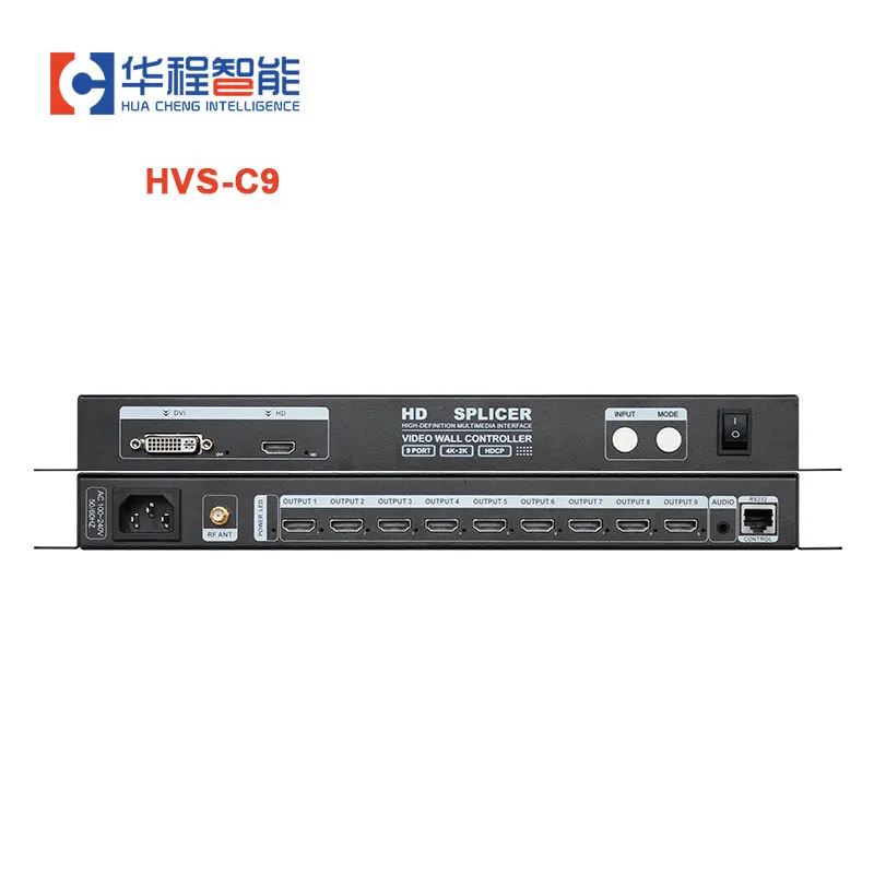 

AMS-HVS C9 LED Video Splicer 9 Multi-model Splicing Control 1 In 9 Out For Security Monitor Video Display Signal Swithcer