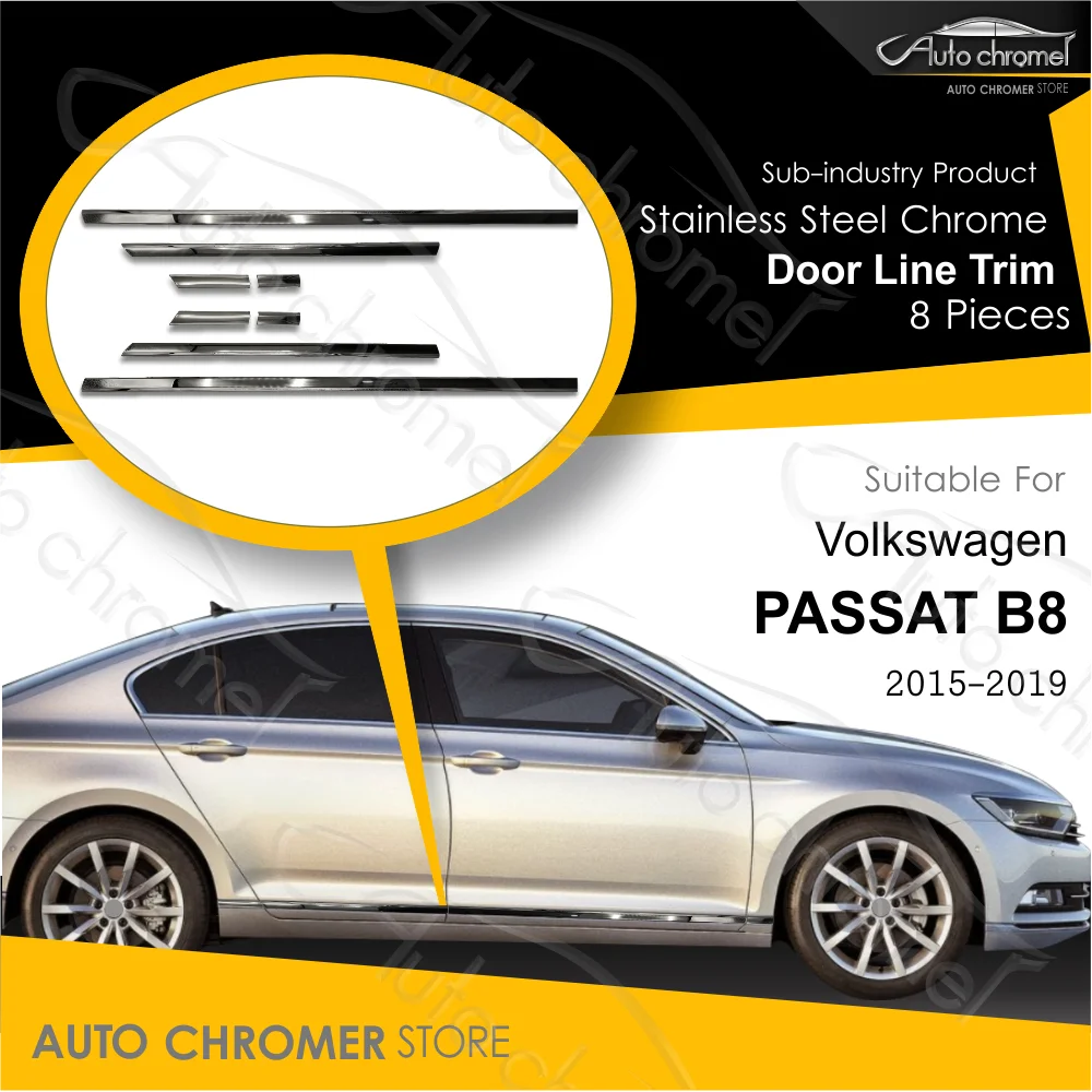 Хромированные автомобильные аксессуары для VW Passat B8 накладки на боковые двери