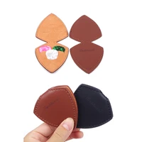guitar picks and holder leather picks holder two types mini guitar picks bag two colors free shipping