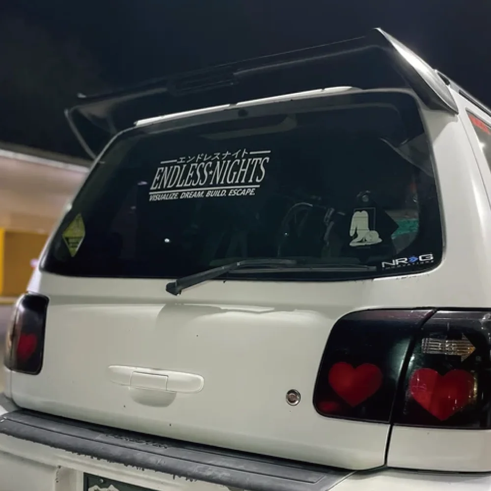 Автомобильная наклейка бесконечные ночи дрейф JDM стойка аниме мотивация мечта