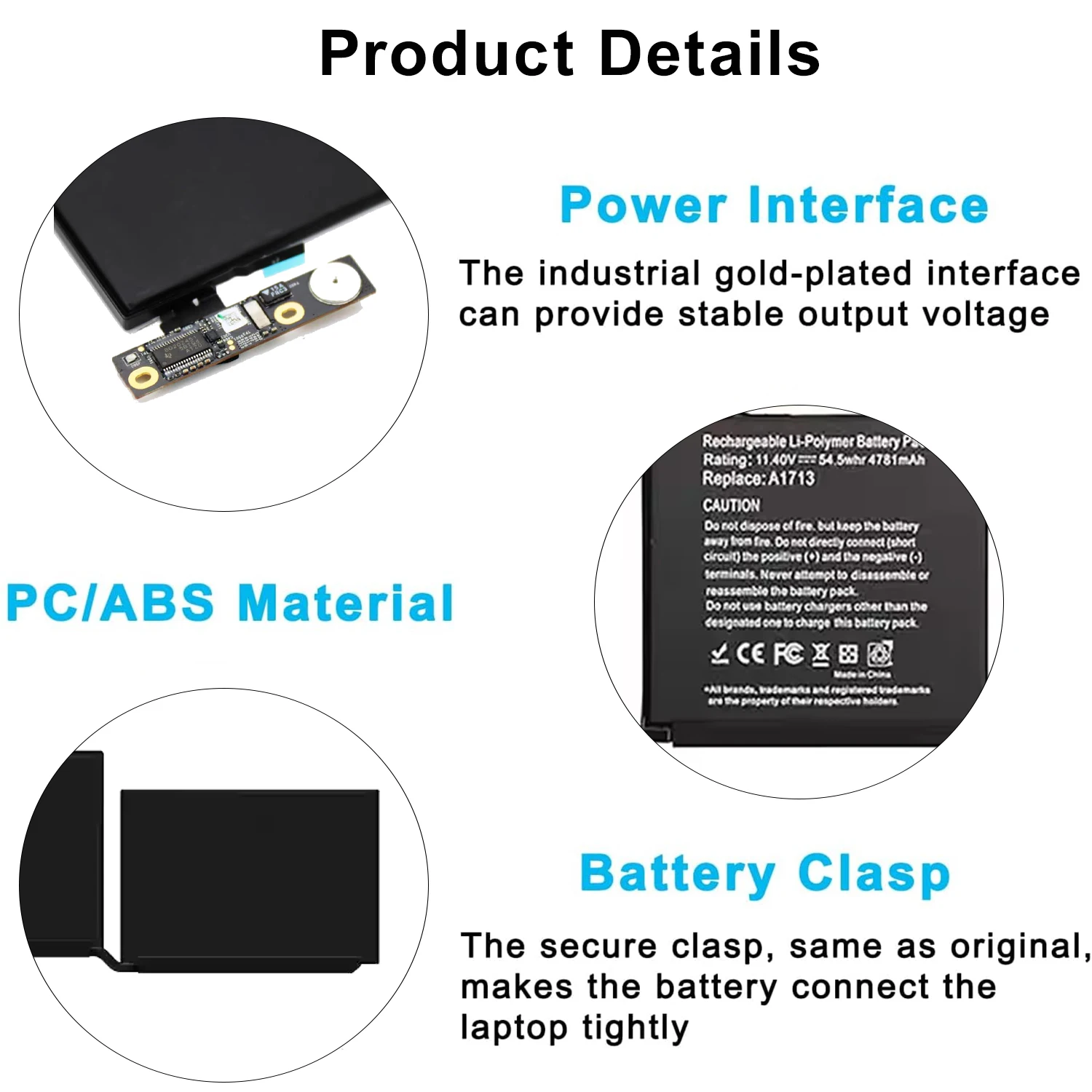 Новый аккумулятор для ноутбука A1713 A2171 MacBook Pro 13 дюймов A1708 A2159 A2289 A2338 L42 XT2 компьютер