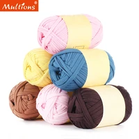 1pc 100g weaving thread yarn soft polyester woven bag carpet diy hand knitted material wool knitting braided cloth yarn